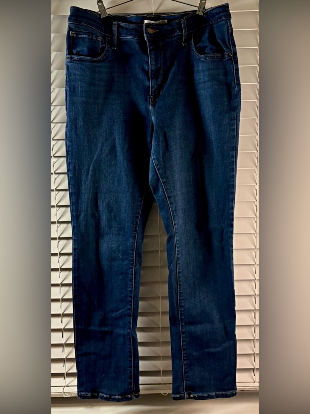 Levi's 724 High Rise Straight Leg Jeans Blue Denim W32 L30 18883-0048